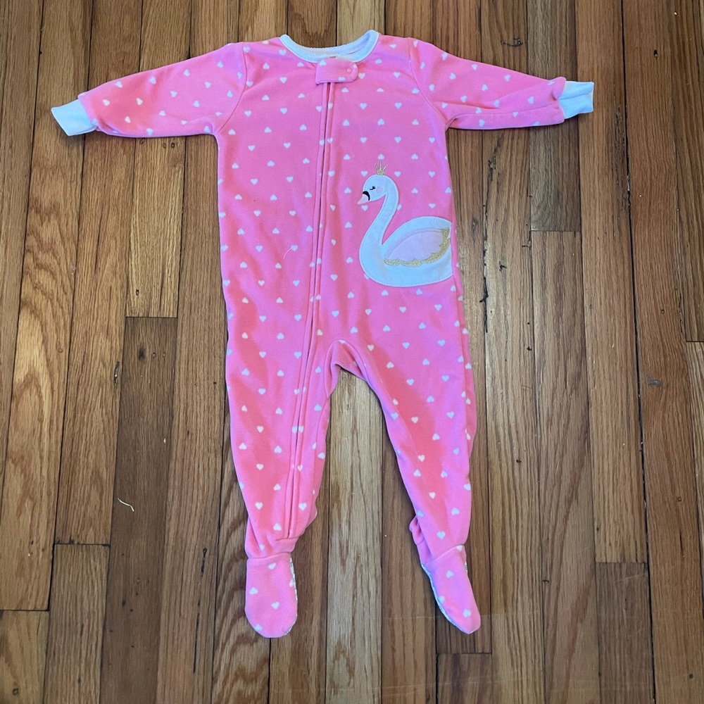 Swan Footie Pajamas